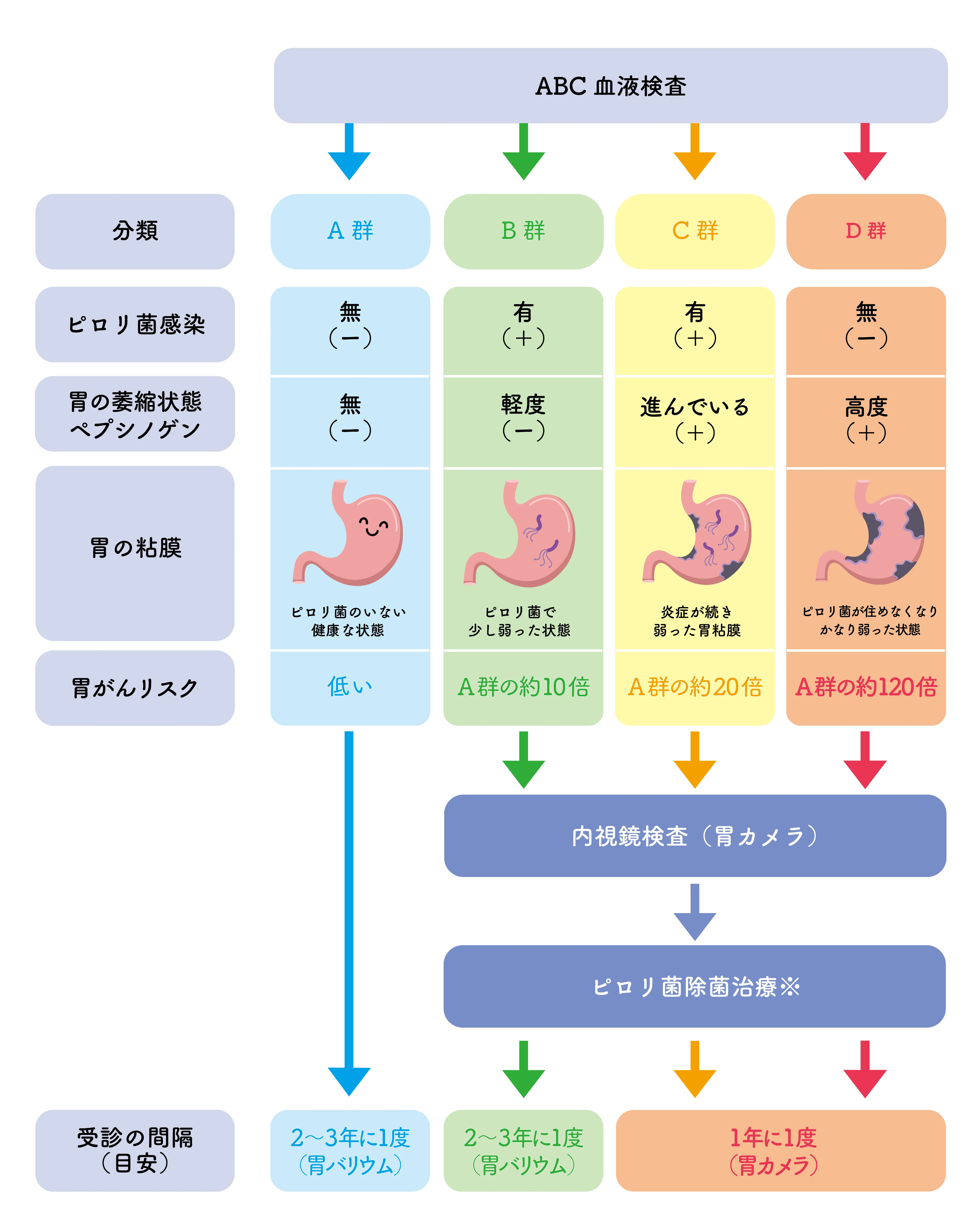 ABC検査フローチャート