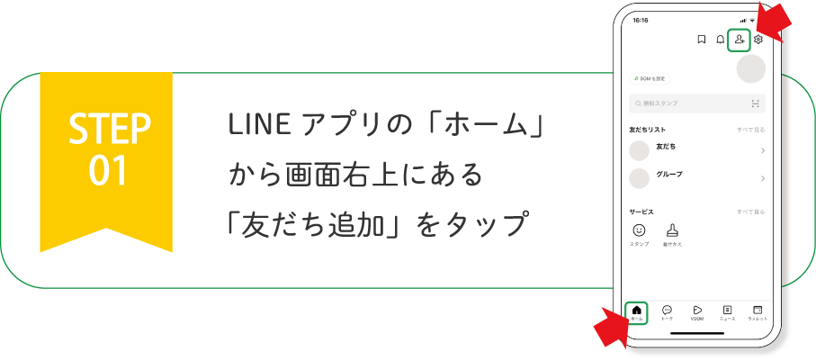 京セラ健保公式LINEの流れ1